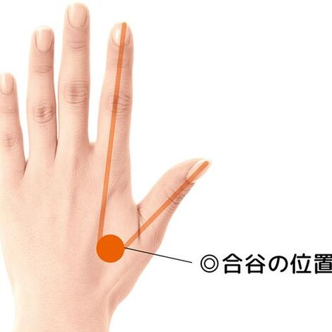 合谷の場所を示す図